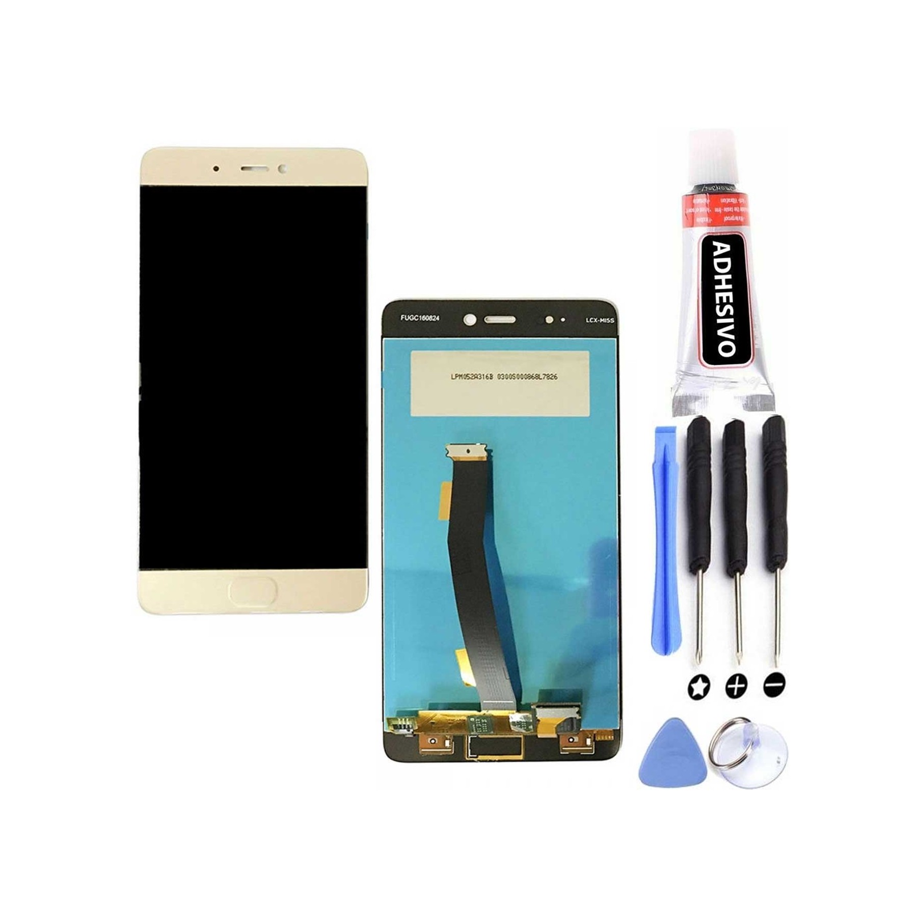 Kit Reparación Pantalla para Xiaomi Mi 5S, Mi5S, Dorada