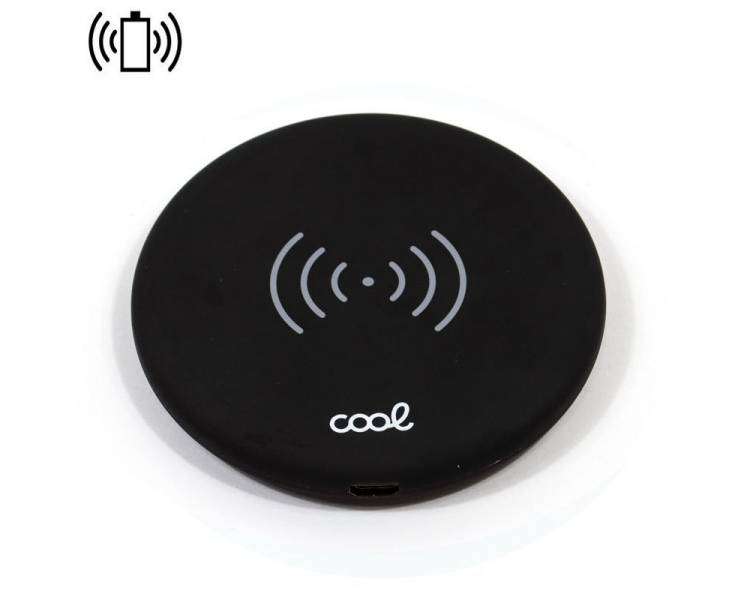 Dock Base Cargador Smartphones Inalámbrico Qi COOL Universal Negro