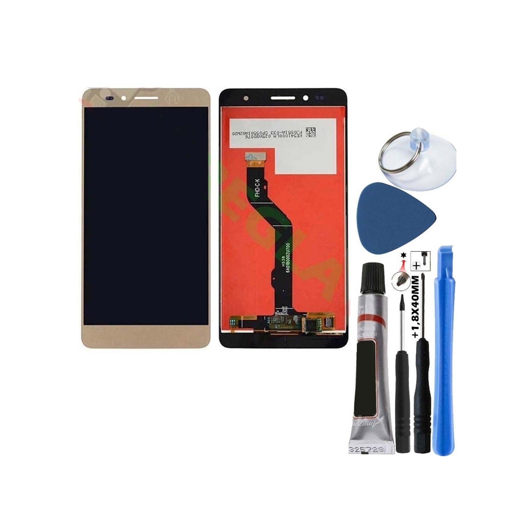 Kit Reparación Pantalla para Huawei Ascend Gr5 Tactil Dorado Dorada Oro