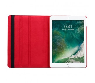 Funda COOL para iPad Air / Air 2 / Pro 9.7 / iPad 2017 / iPad 2018 9.7 pulg Giratoria Polipiel Rojo