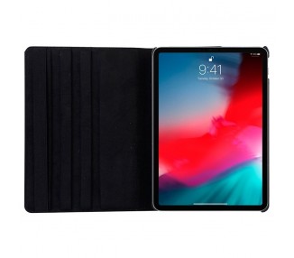 Funda COOL para iPad Pro 12.9 pulg (2018) Giratoria Polipiel Negro