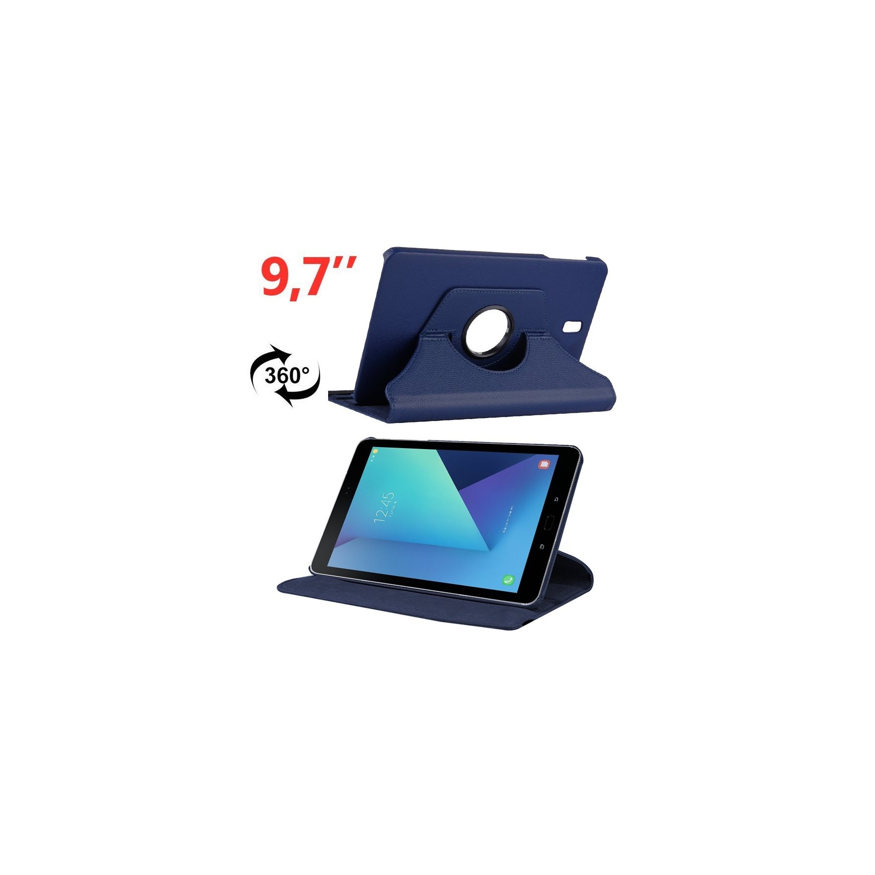 Funda COOL para Samsung Galaxy Tab S3 T820 / T825 Polipiel Azul 9.7 pulg