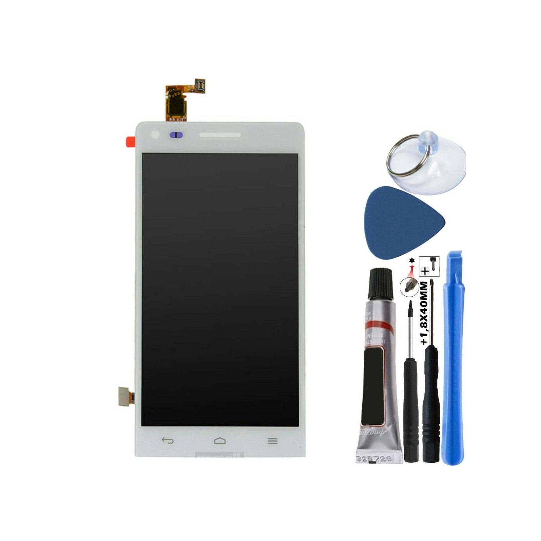 Kit Reparación Pantalla Para Huawei Ascend G6, Orange Gova Blanca