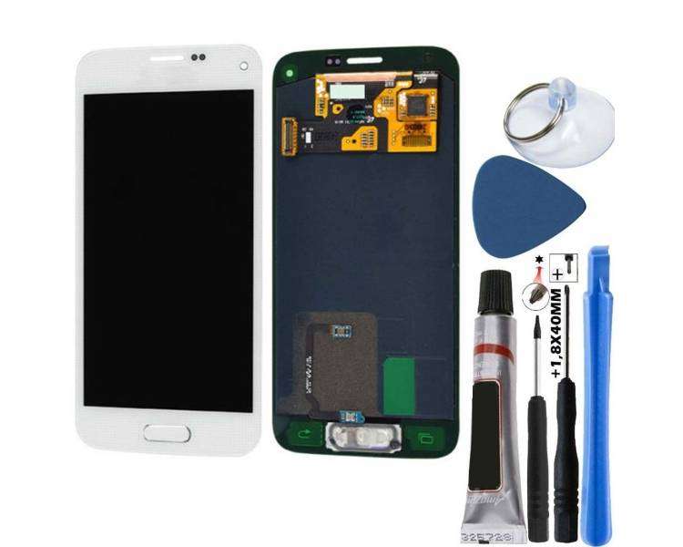 Kit Reparación Pantalla Original Para Samsung Galaxy S5 Mini Blanca G800F
