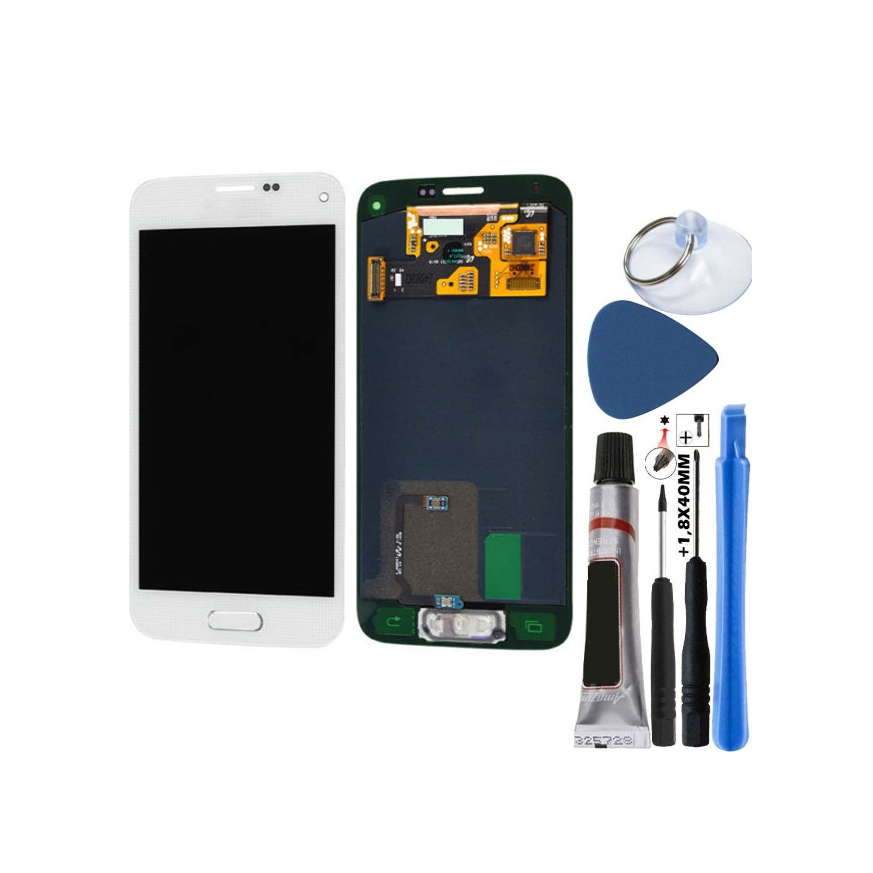 Kit Reparación Pantalla Original Para Samsung Galaxy S5 Mini Blanca G800F