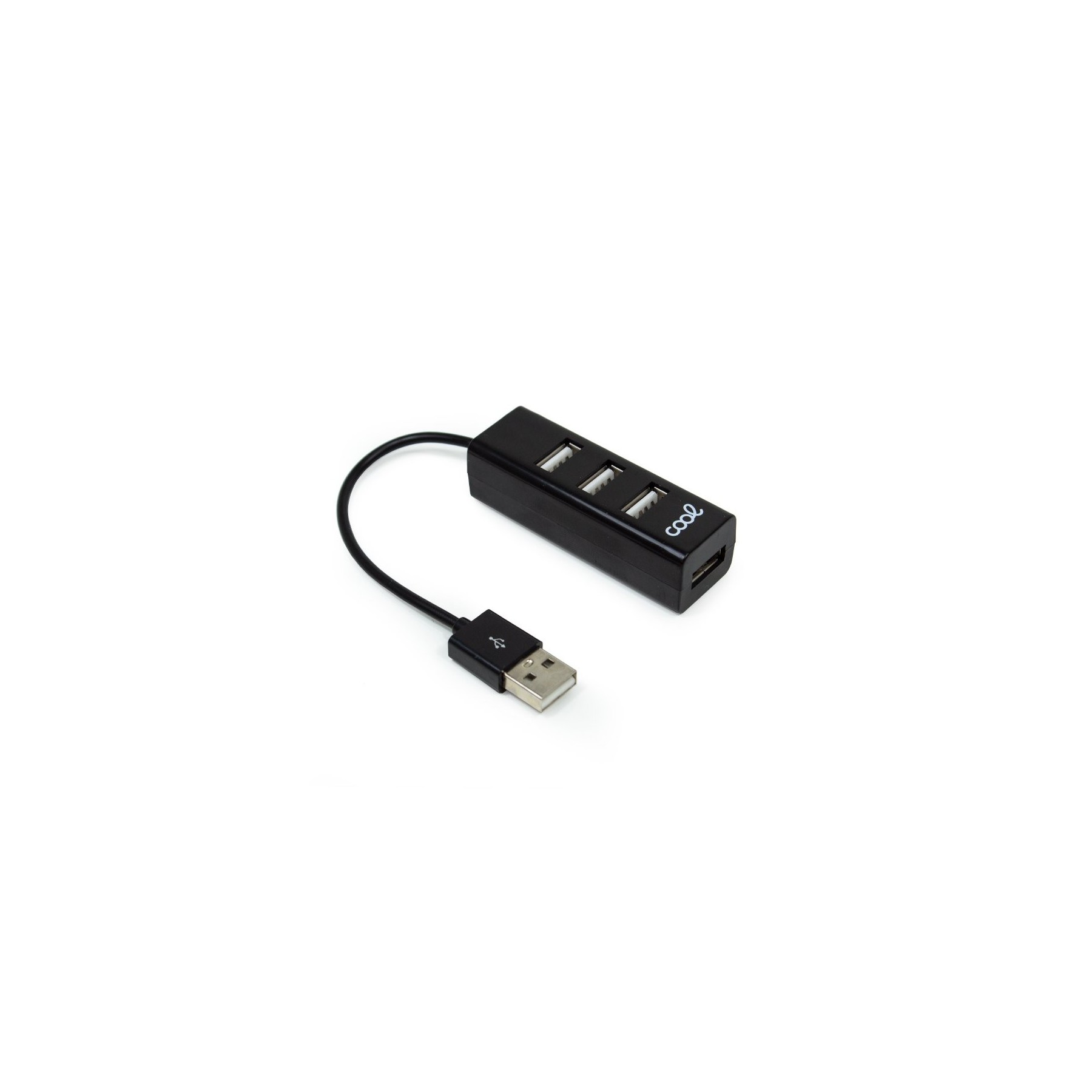 Hub USB 2.0 Universal COOL 4 Puertos USB Negro