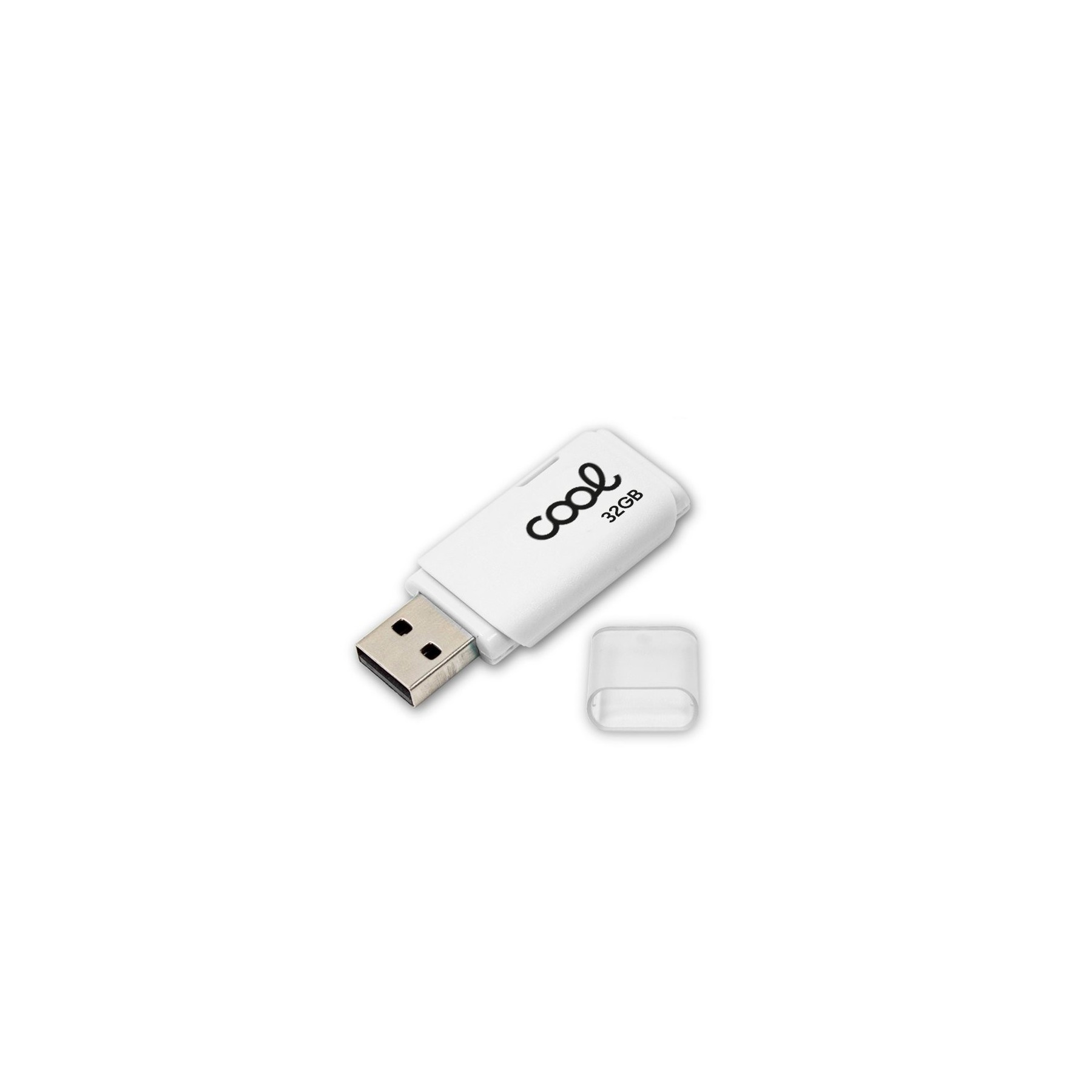 Memoria USB Pen Drive USB x32 GB 2.0 COOL Cover Blanco
