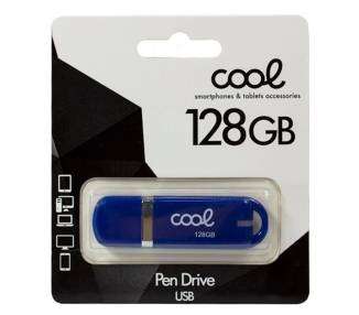 Memoria USB Pen Drive x USB 128 GB 2.0 COOL Cover Azul