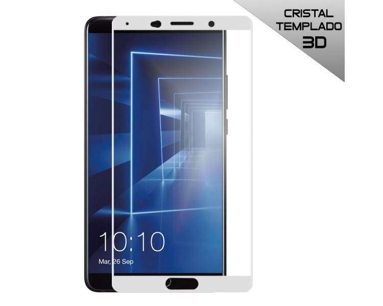 Protector Pantalla Cristal Templado COOL para Huawei Mate 10 (3D Blanco)