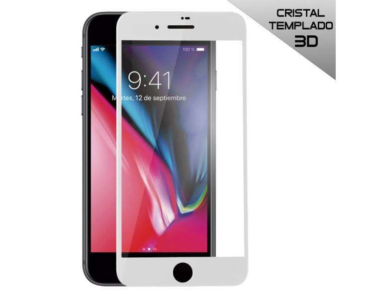 Protector Pantalla Cristal Templado COOL para iPhone 7 / iPhone 8 (FULL 3D Blanco)