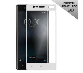 Protector Pantalla Cristal Templado COOL para Nokia 3 (3D Blanco)