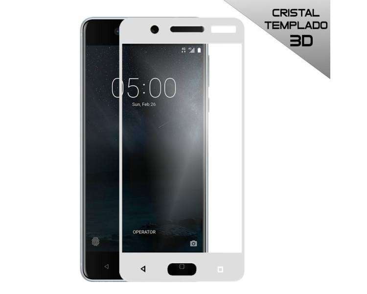 Protector Pantalla Cristal Templado COOL para Nokia 5 (3D Blanco)