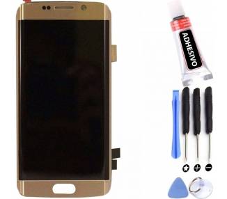Plein écran pour Samsung Galaxy S6 Edge Plus G928F G928 Gold Gold Gold ARREGLATELO - 1