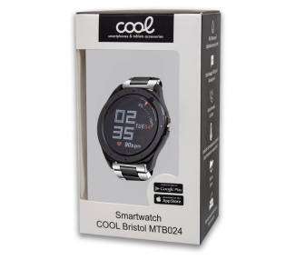 Smartwatch COOL Bristol Silver Metal Edition (Temp. Corporal, Podómetro, Pulsómetro)