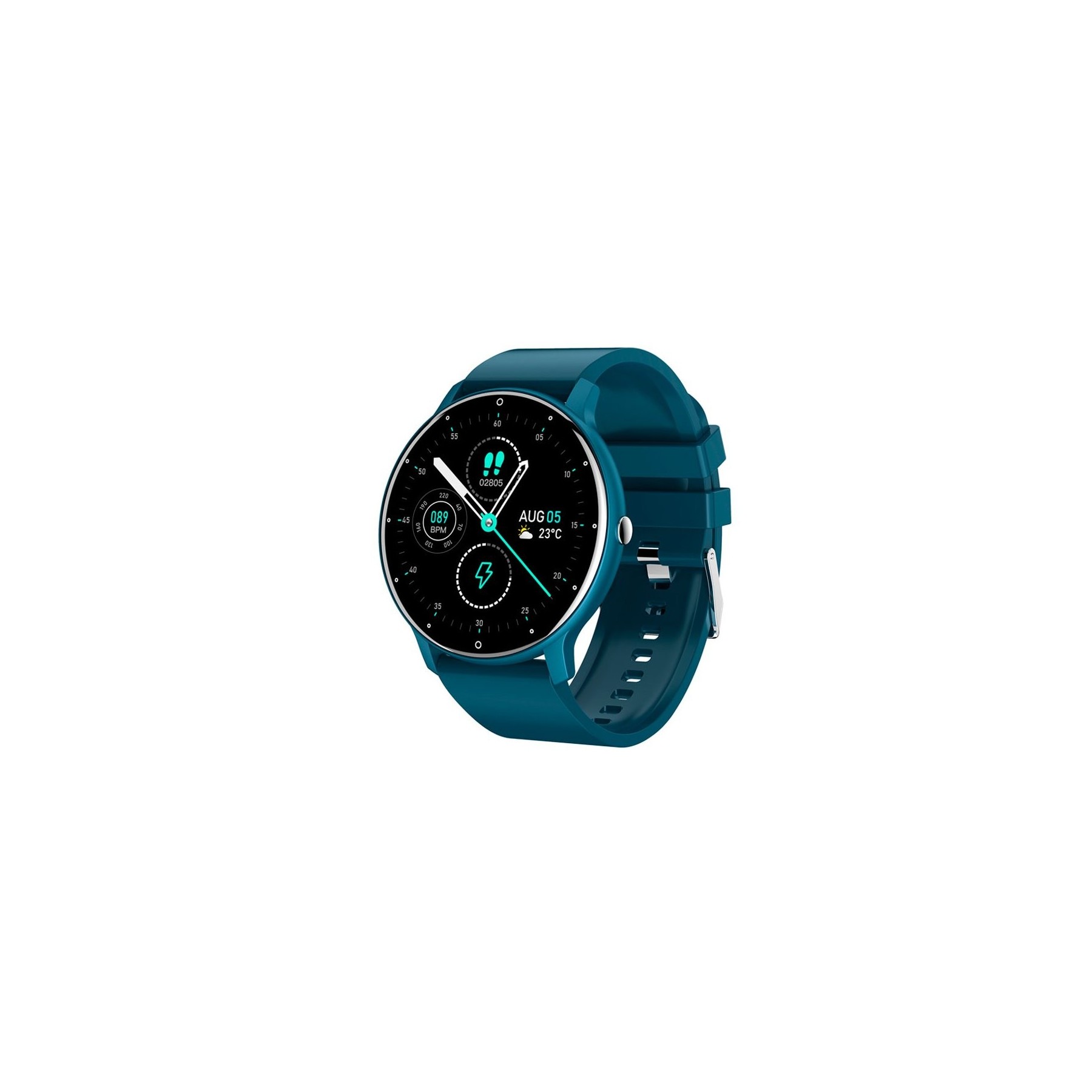 Smartwatch COOL Shadow Elite Silicona Aguamarina (Salud, Deporte, Sueño, IP67, Juegos)