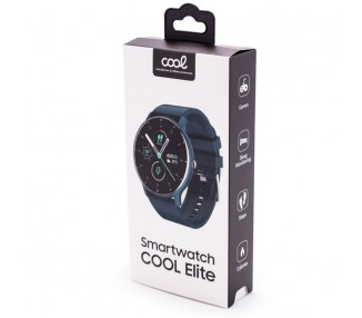 Smartwatch COOL Shadow Elite Silicona Aguamarina (Salud, Deporte, Sueño, IP67, Juegos)