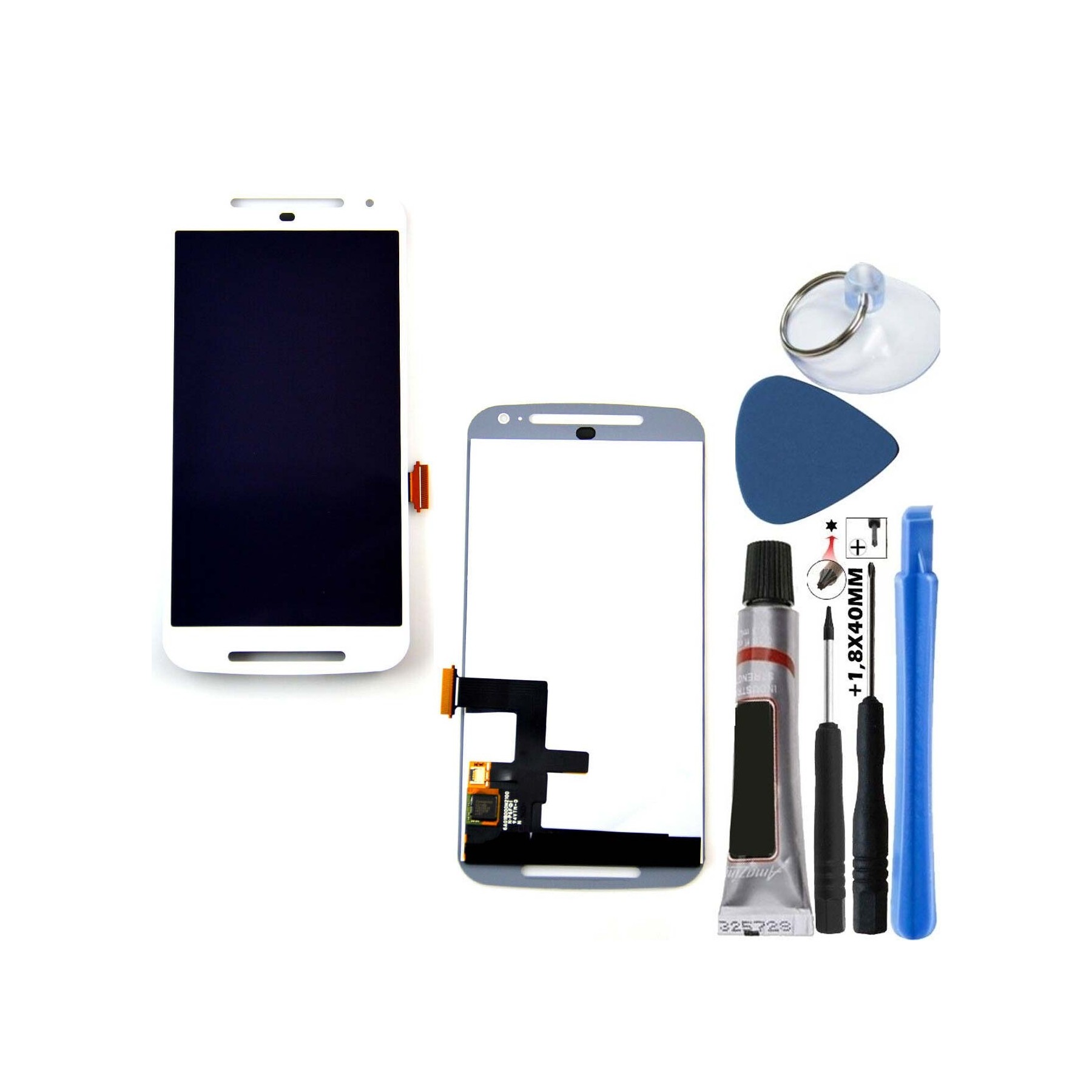 Kit Reparación Pantalla para Motorola Moto G2 Xt1068 Xt1063 Blanca