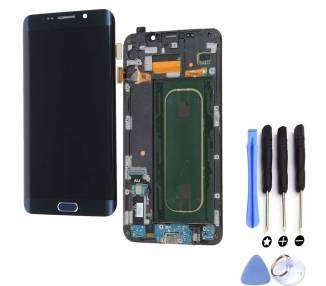 Kit Reparación Pantalla Original Para Samsung Galaxy S6 Edge Plus Azul G928F