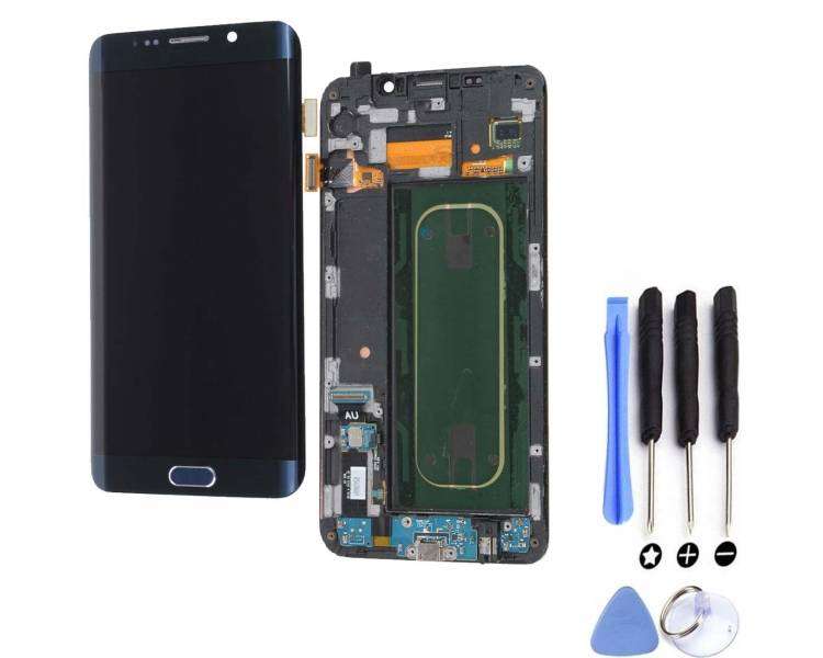 Kit Reparación Pantalla Original Para Samsung Galaxy S6 Edge Plus Azul G928F