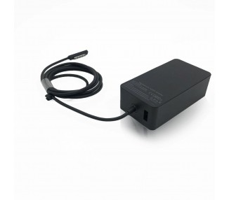 Cargador de Red Compatible para Tablet Microsoft Surface Pro 1, 2, RT, 48W, 12V, 3.6A, OEM