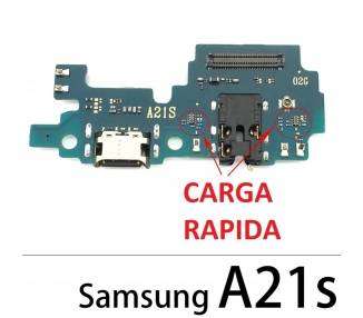 Placa de Carga para Samsung Galaxy A21S USB Microfono COnector Jack Audio Modulo
