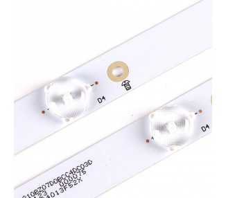 Kit Tiras de LED para TV 32" 32PFS6401 KDL-32R330D 32PHS5301 LB32080 V0 32LH500D GJ-2K16 GEMINI 01P26 01N18 01N19