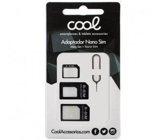 Adaptador COOL (2 en 1) Nano Sim Conversión Micro Sim / SIM