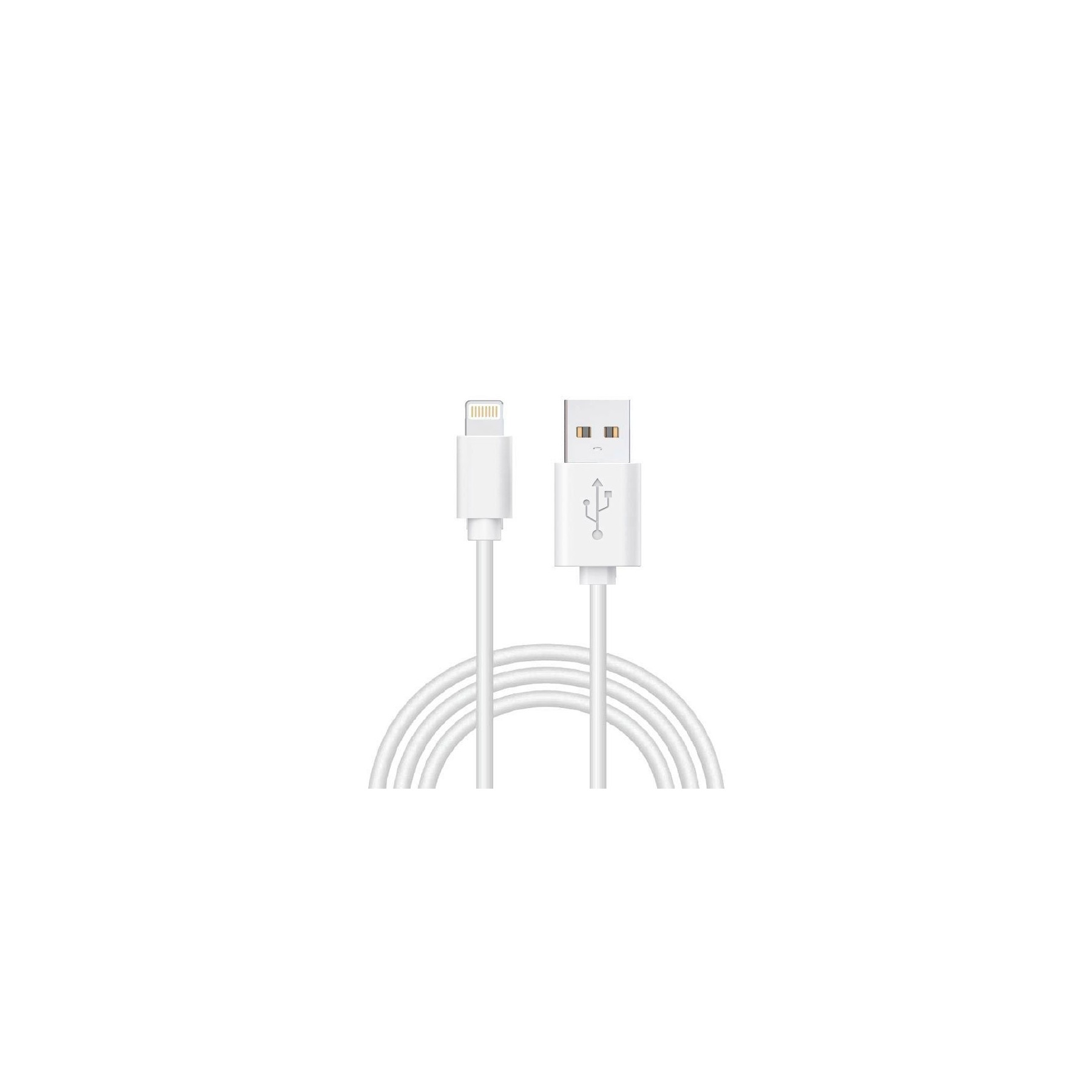Cable USB Compatible COOL Lightning para iPhone / iPad (1.2 metros) Blanco