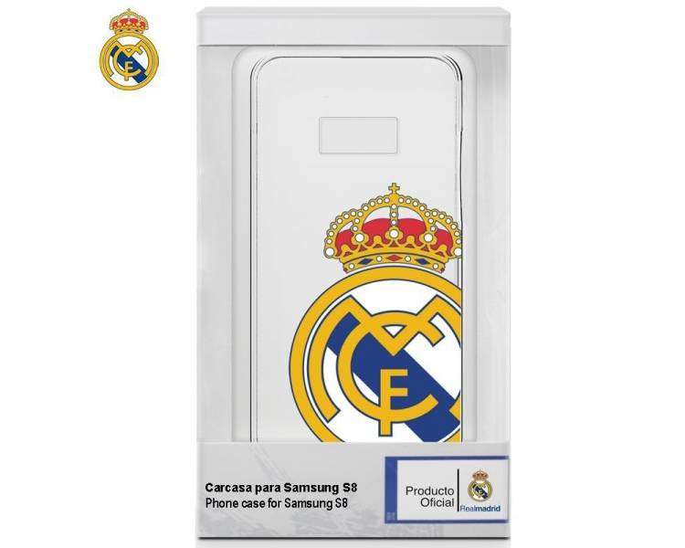 Carcasa para Samsung G950 Galaxy S8 Licencia Fútbol Real Madrid Transparente