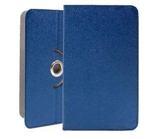 Funda COOL Ebook / Tablet 9.7 - 10 pulg Liso Azul Giratoria (Panorámica)