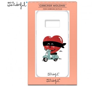 Carcasa COOL para Samsung G955 Galaxy S8 Plus Licencia Mr Wonderful Corazón