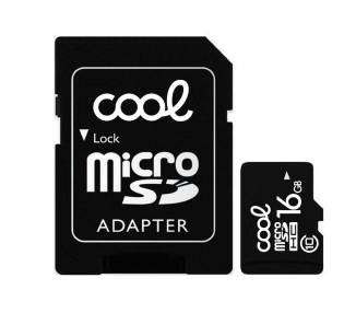 Tarjeta Memoria Micro SD con Adapt. x16 GB COOL (Clase 10)