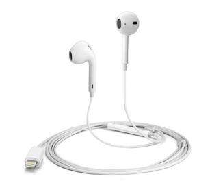Auriculares Blancos COOL Stereo Con Micro para iPHONE 7 / 8 / X (Lightning Bluetooth)