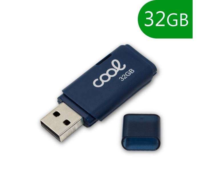 Memoria USB Pen Drive USB x32 GB 2.0 COOL Cover Azul