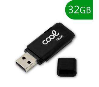 Memoria USB Pen Drive USB x32 GB 2.0 COOL Cover Negro