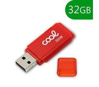 Memoria USB Pen Drive USB x32 GB 2.0 COOL Cover Rojo