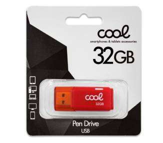 Memoria USB Pen Drive USB x32 GB 2.0 COOL Cover Rojo