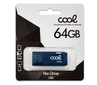 Memoria USB Pen Drive USB x64 GB 2.0 COOL Cover Azul