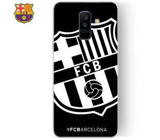 Carcasa para Samsung A605 Galaxy A6 Plus Licencia Fútbol F.C. Barcelona Negro