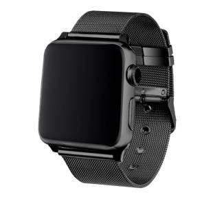 Correa COOL para Apple Watch Series 1 / 2 / 3 / 4 / 5 / 6 / 7 / SE (42 / 44 / 45mm) Metal Negro
