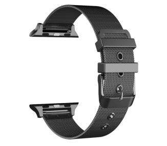 Correa COOL para Apple Watch Series 1 / 2 / 3 / 4 / 5 / 6 / 7 / SE (42 / 44 / 45mm) Metal Negro