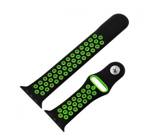 Correa COOL para Apple Watch Series 1 / 2 / 3 / 4 / 5 / 6 / 7 / SE (38 / 40 / 41 mm) Sport Negro