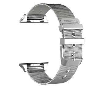 Correa COOL para Apple Watch Series 1 / 2 / 3 / 4 / 5 / 6 / 7 / SE (38 / 40 mm) Metal Plata