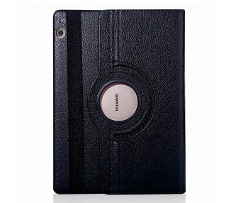 Funda COOL para Huawei Mediapad T5 Polipiel Liso Negro 10.1 pulg