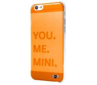 Carcasa COOL para iPhone 6 / 6s Licencia Mini Cooper Letras Naranja