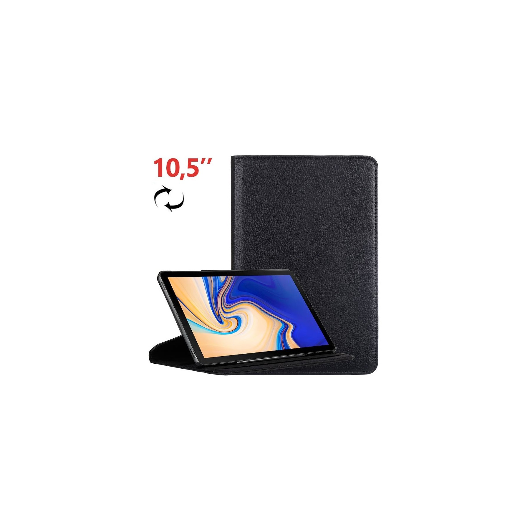 Funda COOL para Samsung Galaxy Tab S4 T830 / T835 Polipiel Negro 10.5 pulg