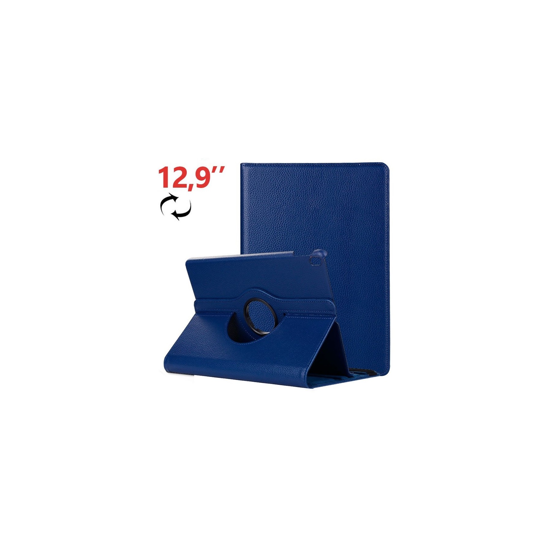 Funda COOL para iPad Pro 12.9 pulg (2018) Giratoria Polipiel Azul