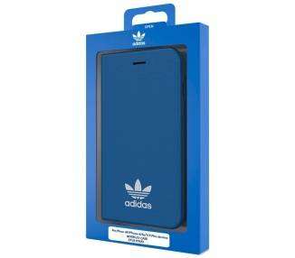 Funda Flip Cover para iPhone 6 Plus, iPhone 7 Plus, 8 Plus Licencia Adidas Azul