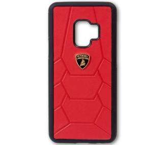 Carcasa COOL para Samsung G960 Galaxy S9 Licencia Lamborghini Piel Rojo