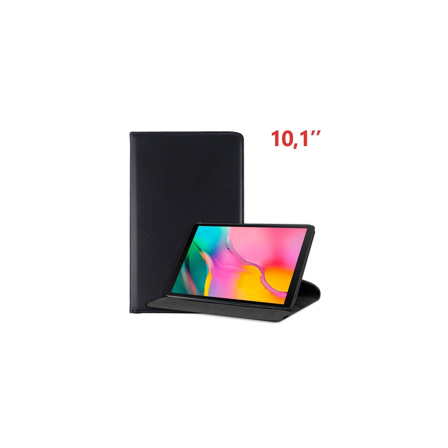 Funda COOL para Samsung Galaxy Tab A (2019) T510 / T515 Polipiel Liso Negro 10.1 pulg